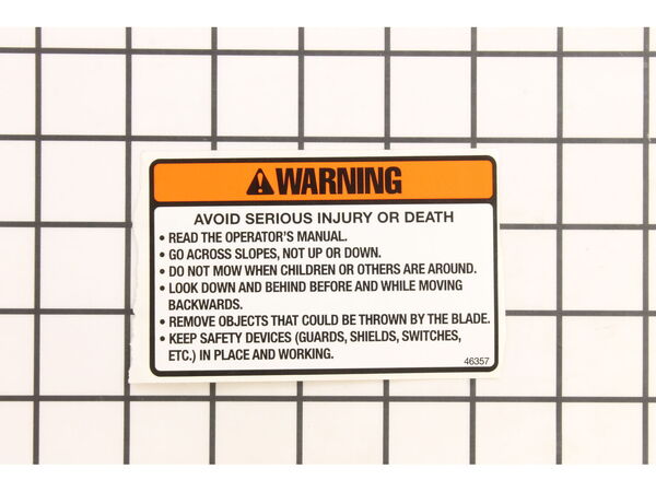 18607010-1-M-Murray-7046357YP-DECAL, WARNING