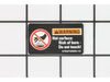 HOT SURFACE LABEL (ENGLISH) – Part Number: 079027008901