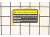 SLIDING MITER FENCE WARNING LA – Part Number: 089028007706