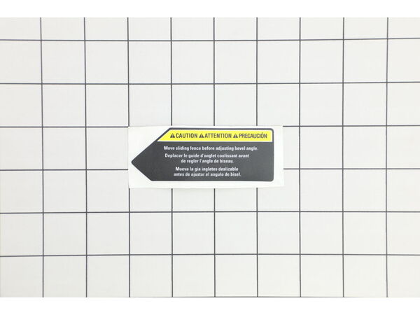 18689220-1-M-Ryobi-089240013904-SLIDING FENCE WARNING (RIGHT)