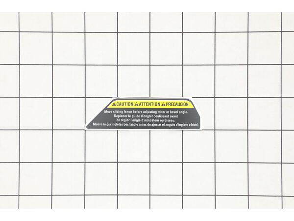18689549-1-M-Ryobi-089240033016-LEFT SLIDING FENCE LABEL