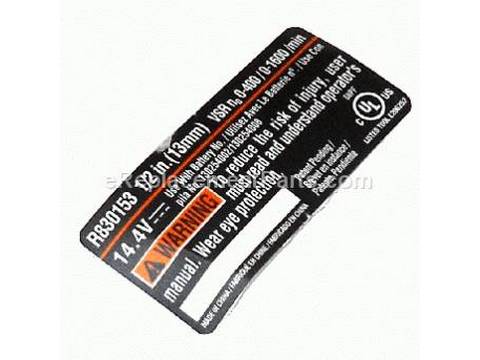 18705268-1-M-Ryobi-940237112-LABEL DATA R830153