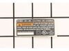 LABEL DATA – Part Number: 940301049