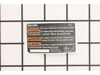 LABEL DATA R8223 – Part Number: 940488027