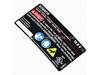LABEL DATA R250AF18 – Part Number: 940976320