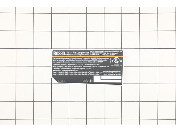 18706228-1-M-Ryobi-941488196-LABEL DATA R0230