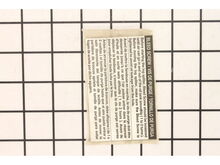 BLEED SCREW INSTRUCTION LABEL – Part Number: 099077001101
