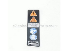 WARNING LABEL – Part Number: 940657030
