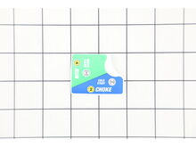 CHOKE LABEL – Part Number: 940698039