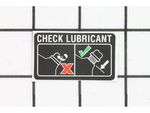 CHECK OIL LABEL – Part Number: 940911003