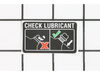 CHECK OIL LABEL – Part Number: 940911003