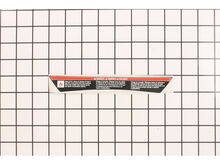 FIRE DISTANCE LABEL – Part Number: 940974094