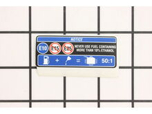FUEL TANK WARNING LABEL – Part Number: 941790001