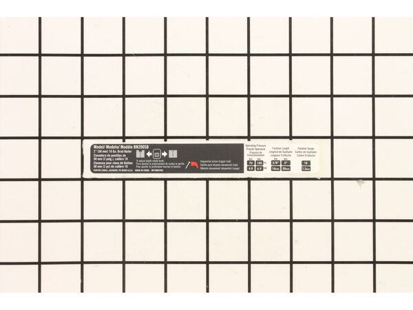 18990191-1-M-DeWALT-9R198007-MODEL LABEL, BN200SB
