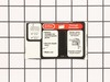 INSTRUCTION LABEL – Part Number: A20382
