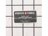 LABEL FIXED BASE 1001 – Part Number: A26327