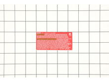 LABEL RATING CMCST900D1 – Part Number: N583250