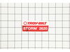 LABEL-SNOW HANDLE – Part Number: 777D19922