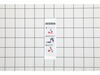 LABEL – Part Number: 1609B00547