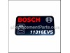 LABEL 111316EVS – Part Number: 1611110892