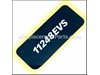 MANUFACTURERS NAMEPLATE – Part Number: 1611110C60