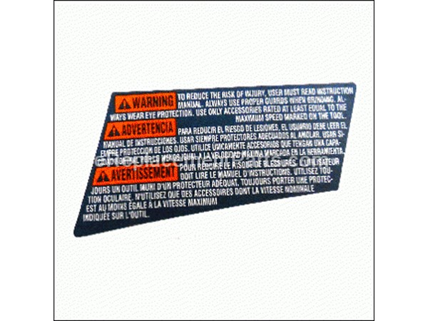 19505297-1-M-Bosch Tool-1619P02982-MANUFACTURER'S NAMEPLATE