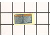 LABEL – Part Number: 2601115245