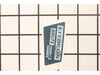 LABEL – Part Number: 2601115377