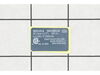 NAMEPLATE – Part Number: 2609136391