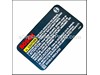 REFERENCE PLATE – Part Number: 2610906874
