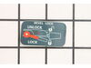 LABEL – Part Number: 2610917098