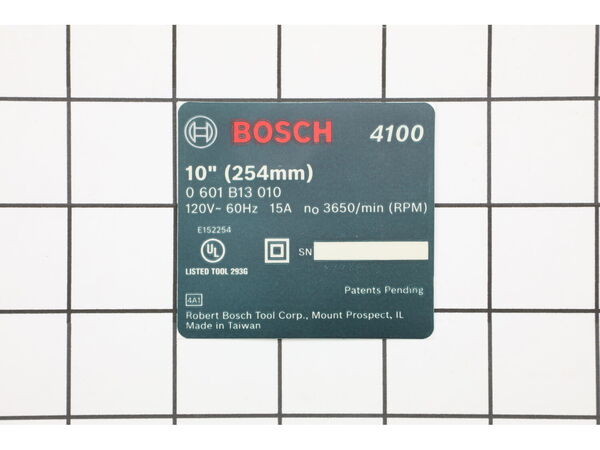 19513380-1-M-Bosch Tool-2610950039-NAMEPLATE