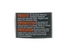WARNING PLATE – Part Number: 2610997810
