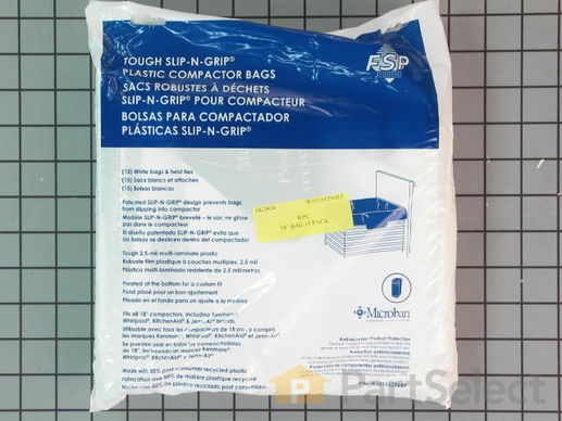 1964581-1-M-Whirlpool-W10165296RP-18" Trash Compactor Bags - 15 Pack