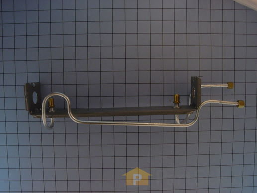 2002843-1-M-Whirlpool-12001076-Burner Tube and Fitting Assembly -  Left Side