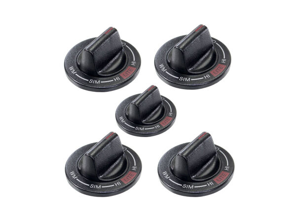 2007393-1-M-Whirlpool-12500060-Set of Five Surface Burner Knobs