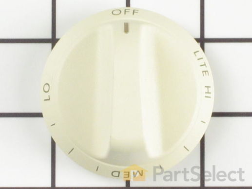 2033885-1-M-Whirlpool-31905403L-Top Burner Knob - Almond