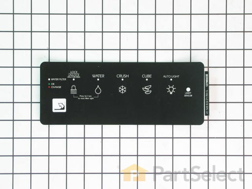 2068374-1-M-Whirlpool-67004520-Dispenser Facade Insert - Black