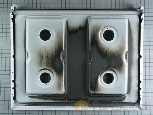 2081588-2-M-Whirlpool-74003512-Metal Cooktop - White