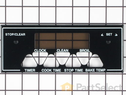 2092016-1-M-Whirlpool-7740P030-60-Clock Trim Bezel - Black