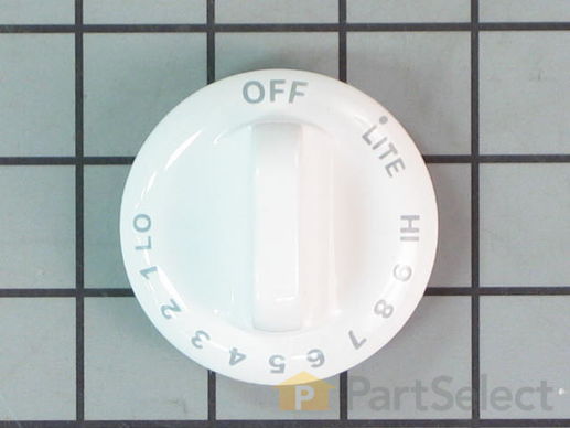 226488-1-M-GE-WB03T10164        -VALVE KNOB WHITE