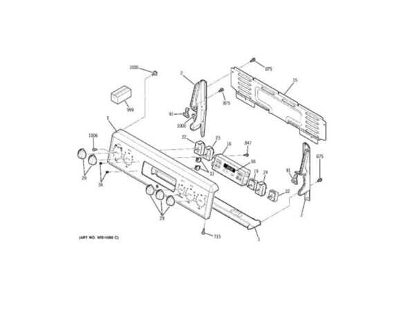 2321461-1-M-GE-WB27T11019-FACEPLATE GRAPHICS (Stainless Steel)
