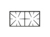 Double Burner Grate - Black – Part Number: WB31K10219