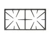 2321576-2-S-GE-WB31K10219-Double Burner Grate - Black
