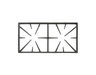 2321576-3-S-GE-WB31K10219-Double Burner Grate - Black