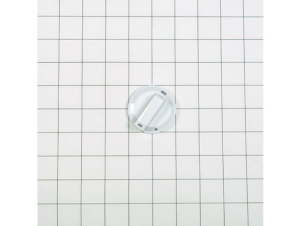 2324819-1-M-Whirlpool-7737P415-60-Knob - White - Left Front and Right Rear