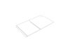 Full Glass Shelf Frame – Part Number: WR71X10845