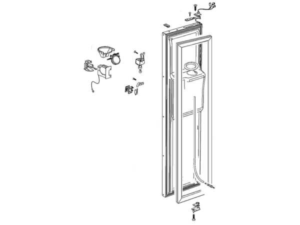 2354960-1-M-GE-WR78X12304- DOOR Assembly FZ Stainless Steel