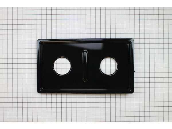 2356975-1-M-Whirlpool-3401X055-09-Double Burner Pan - Black
