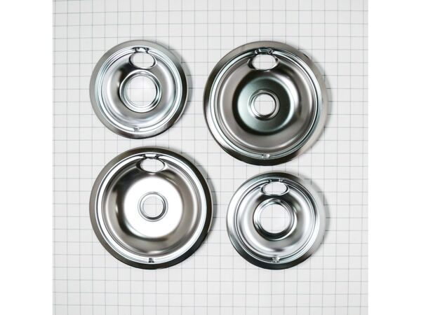 2367458-1-M-Whirlpool-W10278125-Chrome Drip Bowls - Kit of 4